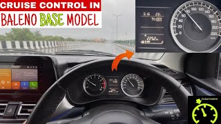 Finally cruise control activated in baleno base model 2024  baleno sigma cruise control working [upl. by Nylasej657]