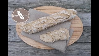 Baguette ohne Hefe  glutenfrei backen mit Nadine [upl. by Lhary]