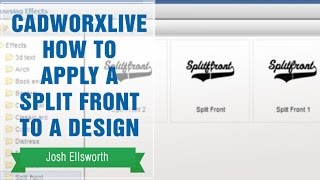 CadWorxLive How to Apply a Split Front to a Design [upl. by Oirevas]