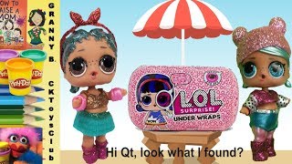 Glam Glitter girls open a LOL Surprise Under Wraps See what happens [upl. by Hcirdeirf]