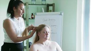 Ayurvedic Indian Head Massage Shirobhyanga [upl. by Ahsele829]