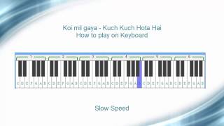 Koi mil gaya keyboard tutorial  Kuch kuch hota hai [upl. by Nette]