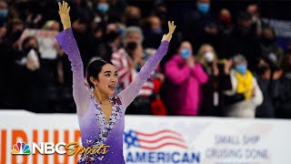 Karen Chen earns silver Olympic spot in nailbiting Nationals free skate  NBC Sports [upl. by Sundstrom]