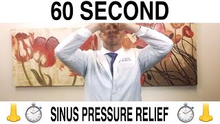 Sinus Pressure Relief In Less Than 60 Seconds [upl. by Fields]