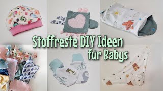 5 DIY Geschenkideen für Babys  mit Stoffreste  Nähen OHNE Schnittmuster  Anfänger  Nähtinchen [upl. by Niletac]