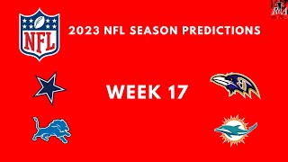 2023 NFL Week 17 Game Picks [upl. by Leod]