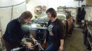 13B Rotary Engine Disassembly With Lynnette And Aaron [upl. by Nidraj]