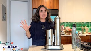 I bought a 350 carbonated water maker🤩 VLOGMAS DAY2 [upl. by Banwell]