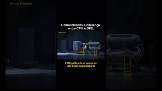 A diferença entre CPU e GPU nvidia investimentos economia tecnologia shorts [upl. by Ellenwad]