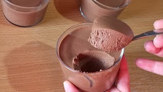 Dessert au chocolat 🍫 avec seulement 1 oeuf  Recette facile et rapide [upl. by Mattias315]