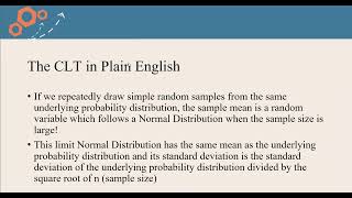 Laws of Probability The Central Limit Theorem in Plain English [upl. by Humphrey]