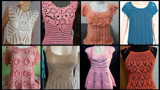 Most Beautiful amp Stylish Crochet Tunic TopBlouses Designs Ideas 2024 [upl. by Zoes]