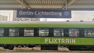 FlixTrainbaubedingter Halt in BerlinLichtenberg FLX1237 BerlinLichtenberg [upl. by Aihsiyt]