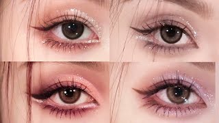 Soft Cut Crease Eye Makeup  4 Sexy amp Romantic Styles  Step by Step Tutorial by 造孽小猪 [upl. by Benjie]