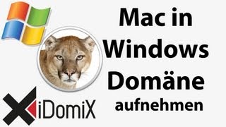 Mac in Windows Domäne aufnehmen Active Directory Open Directory Mac OS X Server [upl. by Einnahc]