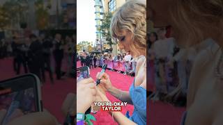 Taylor Swift Gets Nervous Signing Fans Arm for Tattoo taylorswift shorts [upl. by Driscoll508]