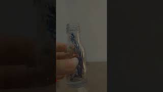 Diy mini bottle art with school glue 🙃 Diy Art craft viralvideo viralshort [upl. by Nyvrem58]