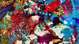 EASY Abstract Acrylic Painting  Simple Abstract Painting Ideas [upl. by Gnap339]