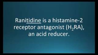 How to pronounce ranitidine Zantac Memorizing Pharmacology Flashcard [upl. by Lamee]