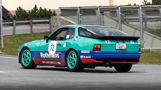 2 x Porsche 944 Turbo Cup Race Cars Start Up Accelerations amp Sound [upl. by Verine910]