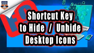 How to create a shortcut key to hide unhide desktop icons in windows [upl. by Stander309]