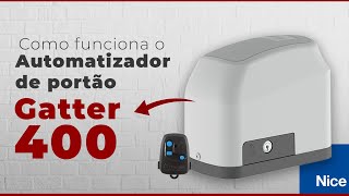 Como configurar o Motor de portão eletrônico Gatter 400 NicePeccinin PASSO A PASSO [upl. by Auberon]