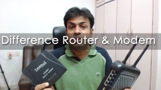 Difference Between Modem amp Routers  Geekyranjit Explains [upl. by Mossolb828]