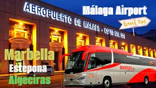 MALAGA AIRPORT TO MARBELLA ESTEPONA AND ALGECIRAS [upl. by Valsimot]