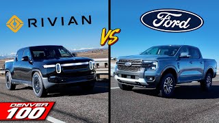 Ford Ranger V6 vs Rivian R1T  You’ll Be Surprised Which One Of These Costs More to Fill Up [upl. by Alexandria]