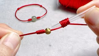 How to Make Bracelet with 1 String in 5 Minutes DIY Jewelry Tutorials [upl. by Lyj264]