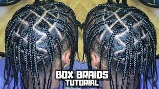 Mens Box Braids Tutorial  Travis ScottASAP RockyLil Yatchy Inspired  Prettyboyfloyd 🌹 [upl. by Kennard]