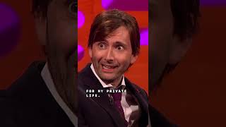 davidtennant shocks grahamnorton with his bizarre hairstyle 💇‍♂️ thegrahamnortonshow doctorwho [upl. by Jaye]