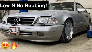 SF Racing Coilovers Install On R129 1997 Mercedes SL500 [upl. by Shawna]