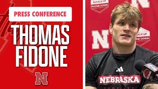 Nebraska TE Thomas Fidone talks Colorado win [upl. by Ainerol]