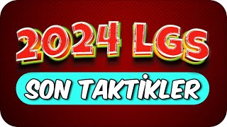 2024 LGSDE KAÇIRMAMAN GEREKEN TÜM TAKTİKLER❗ 💥 [upl. by Beaulieu]