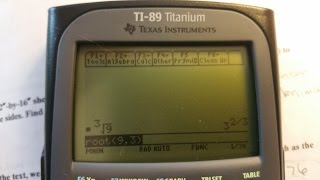 How to find cube Root on ti 89 titanium [upl. by Joung]