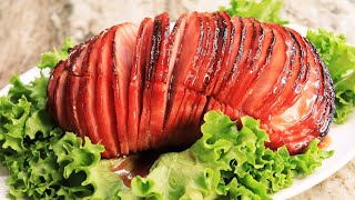 EASY Honey Glazed Ham Recipe  How To Make Glazed Ham [upl. by Adnirod]