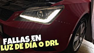 FALLAS Y SOLUCIONES LUZ DE DÍA O DRL EN Seat ibiza faros de Xenon [upl. by Hedaza]