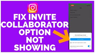 How to Fix Invite Collaborator Option Not Showing on Instagram 2022 [upl. by Dlanor]