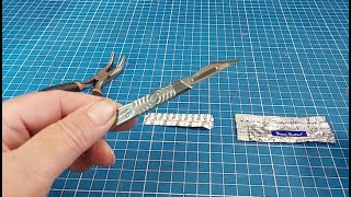 Swann Morton Knives  How to Change the Blade  Safely They are wonderful blades but so sharp [upl. by Eytteb]