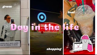 Day in the life  Target run  Grwm  Haul  Holiday Starbucks Drink [upl. by Ainoek]