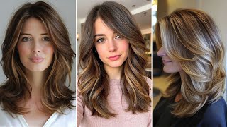 Layered Bob Hairstyles Trendsetting Haircuts For Wavy Hair Layered Bob With Side Swept Bangs [upl. by Neyuq]