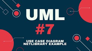 UML Basics with PlantUML 7 Use case diagram  NetLibrary example [upl. by Lemhaj]