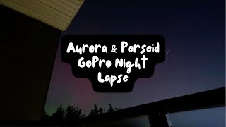 Aurora Borealis amp Perseid 💫 Night Lapse  GoPro Hero 12 [upl. by Keviv]