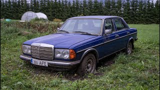 Starting MercedesBenz w123 300D After 9 Years  Test Drive [upl. by Ultan]