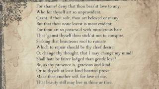 Shakespeare sonnets LiteraturePoetry Sonnet 10 For shame deny that thou bearst love to any [upl. by Lamp529]