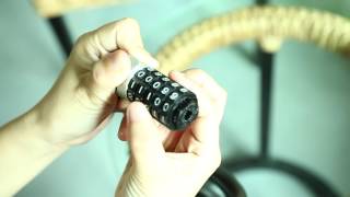 How to reset the combination code of the cable lock from Linkpower [upl. by Attela750]