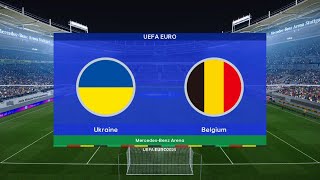 UKRAINA  BELGIA EURO 2024  SYMULACJA skrót [upl. by Ahsier]