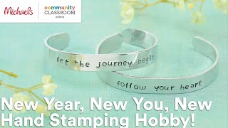 Online Class New Year New You New Hand Stamping Hobby  Michaels [upl. by Leviram]