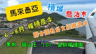 王大帶您去 馬來西亞 檳城 喬治市 聯合國教科文組織遺址 ￼品嚐黑刺 貓山王 101榴槤 [upl. by Aitnahc]